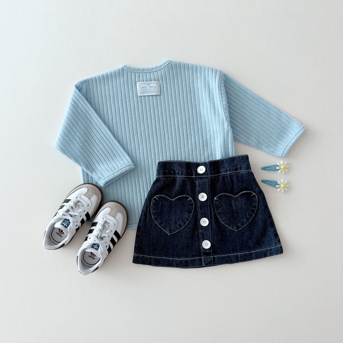 [PRE-ORDER] Heart denim skirt