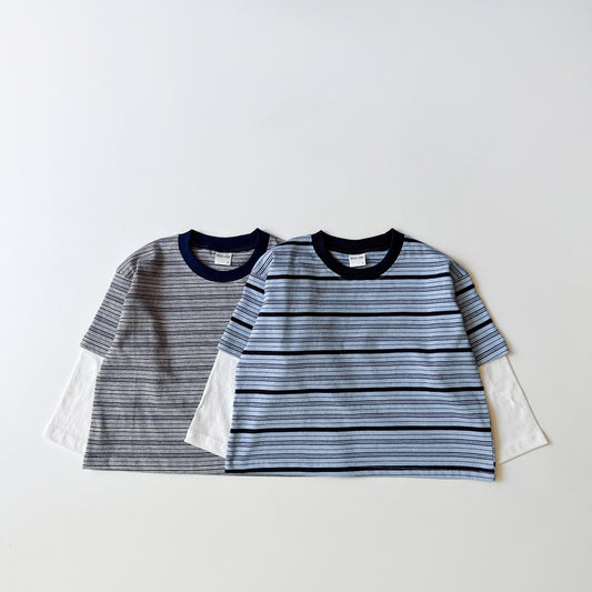 [PRE-ORDER] Layered stripe tee
