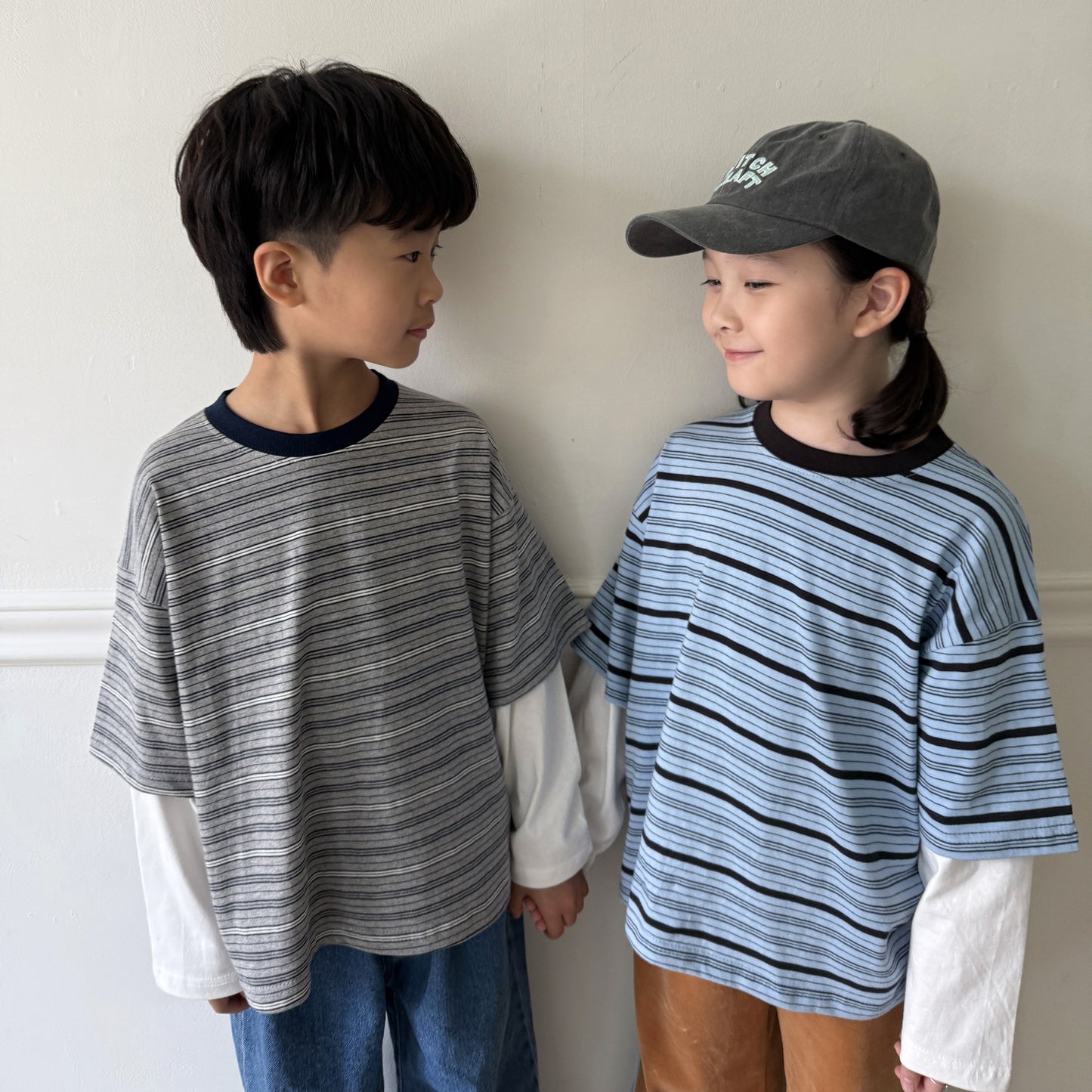 [PRE-ORDER] Layered stripe tee