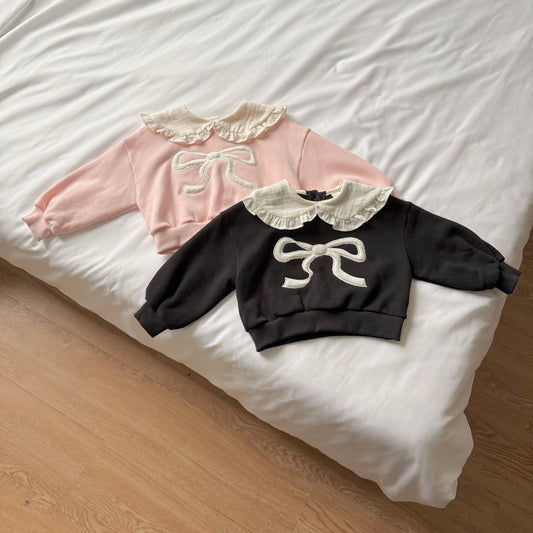 [PRE-ORDER] Ribbon Collar Sweatshirt