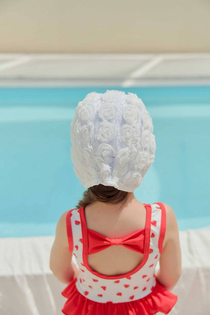 [PRE-ORDER] Rose lace swim hat