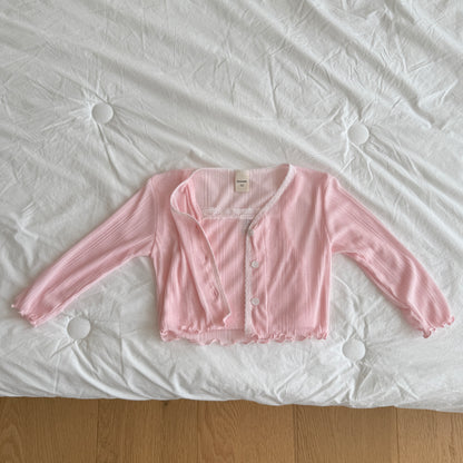 [PRE-ORDER] Sherbet Sleeveless Cardigan Set