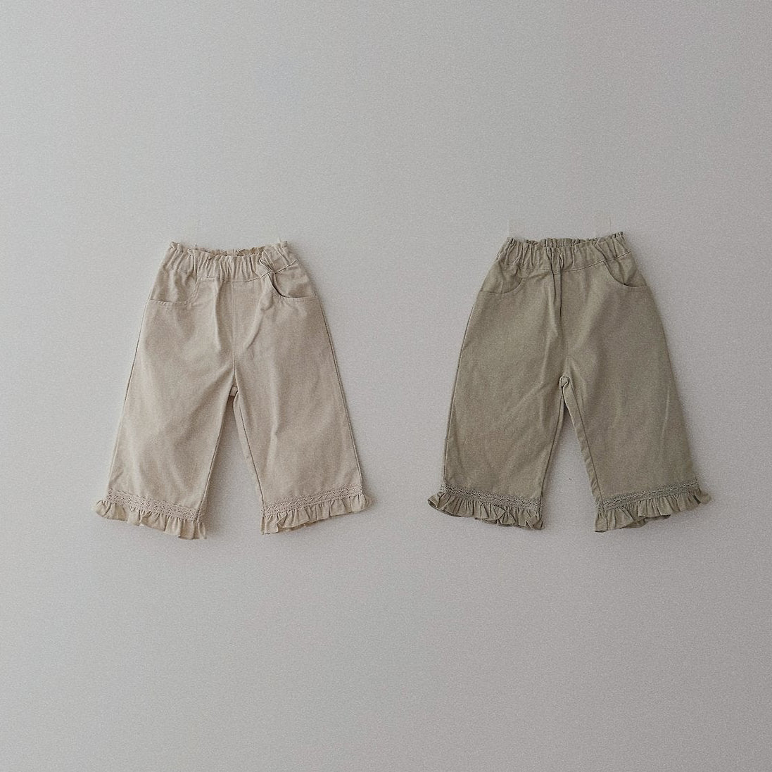 [PRE-ORDER] Frilled Lace Cotton Pants