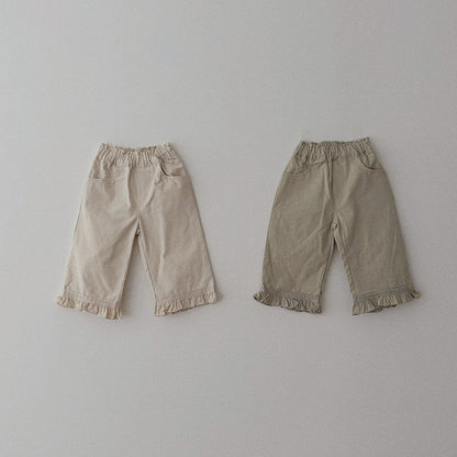 [PRE-ORDER] Frilled Lace Cotton Pants