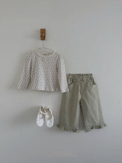 [PRE-ORDER] Frilled Lace Cotton Pants