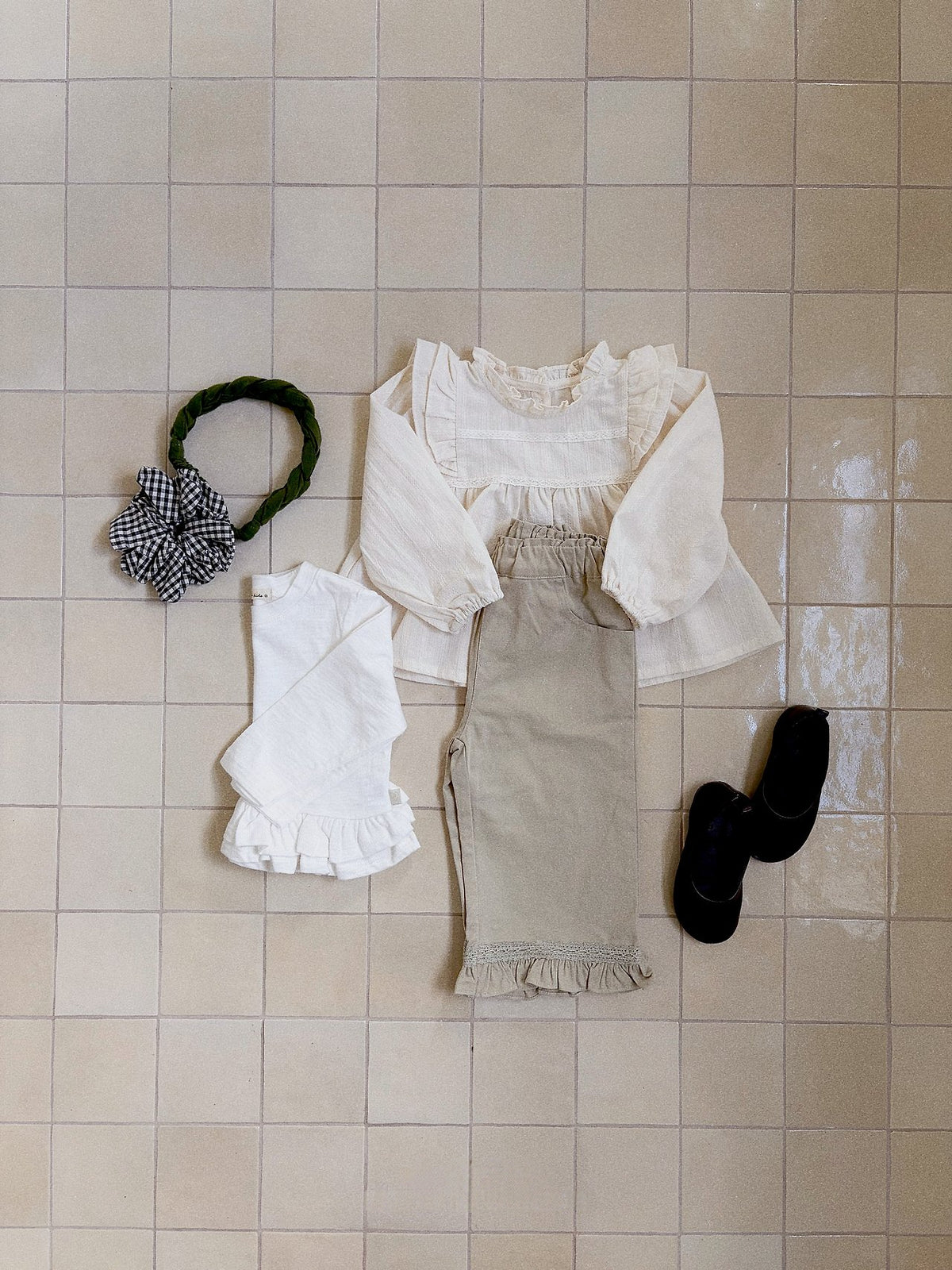 [PRE-ORDER] Frilled Lace Cotton Pants