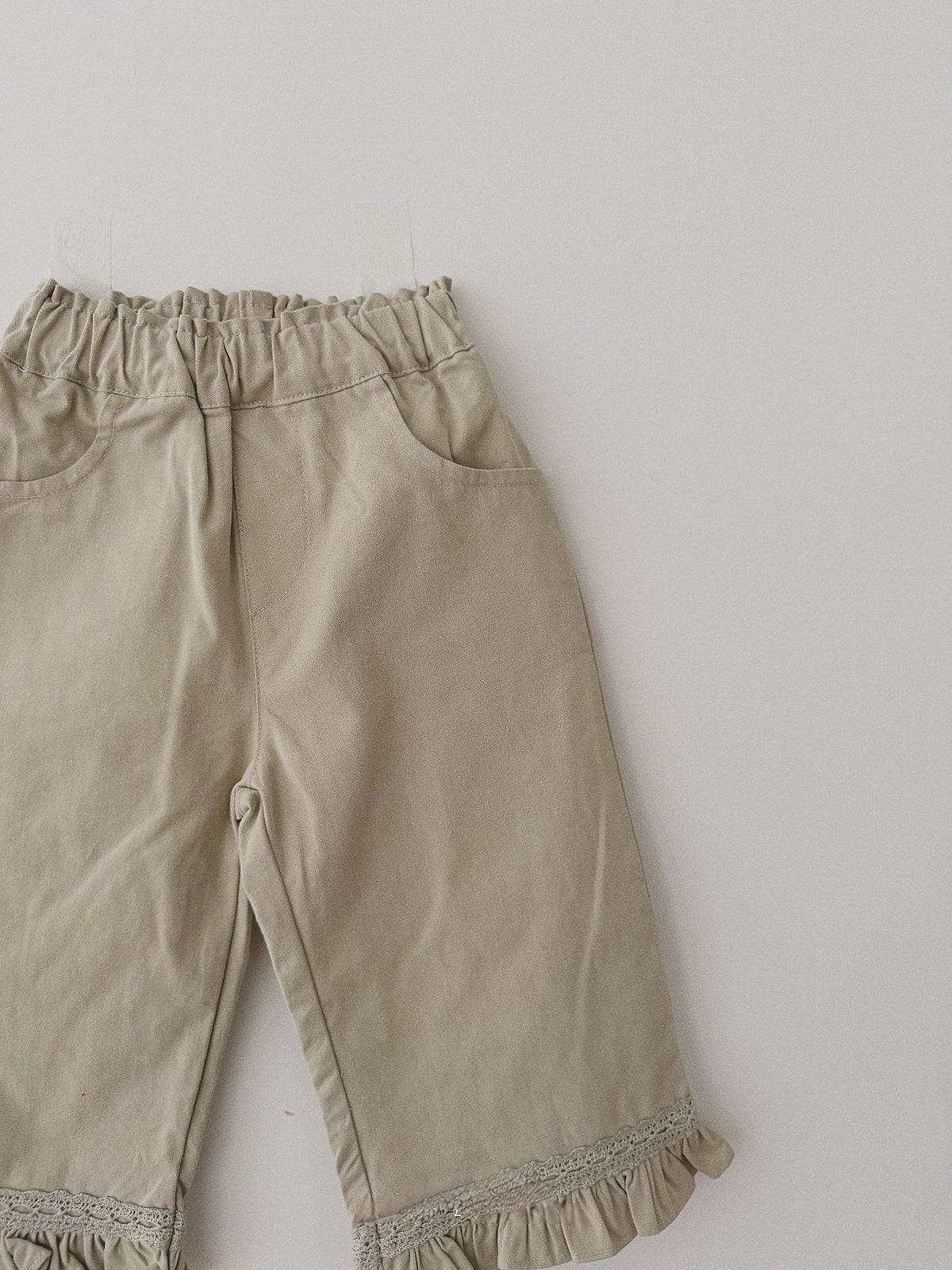 [PRE-ORDER] Frilled Lace Cotton Pants