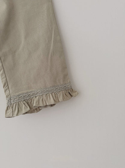 [PRE-ORDER] Frilled Lace Cotton Pants