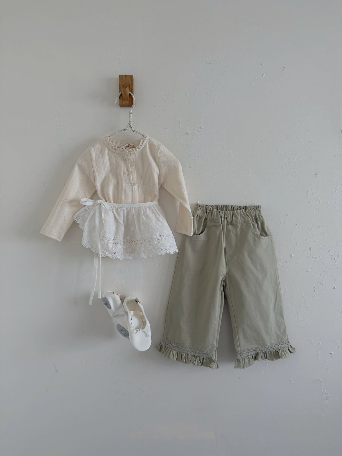 [PRE-ORDER] Frilled Lace Cotton Pants