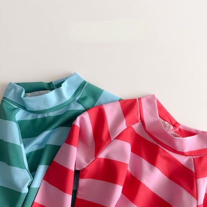[PRE-ORDER] Long sleeve striped rashguard set