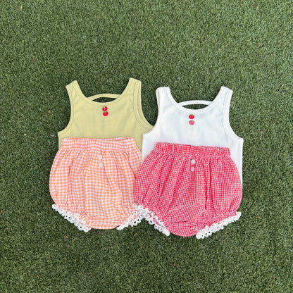 [PRE-ORDER] Bebe Tomato Button Sleeveless