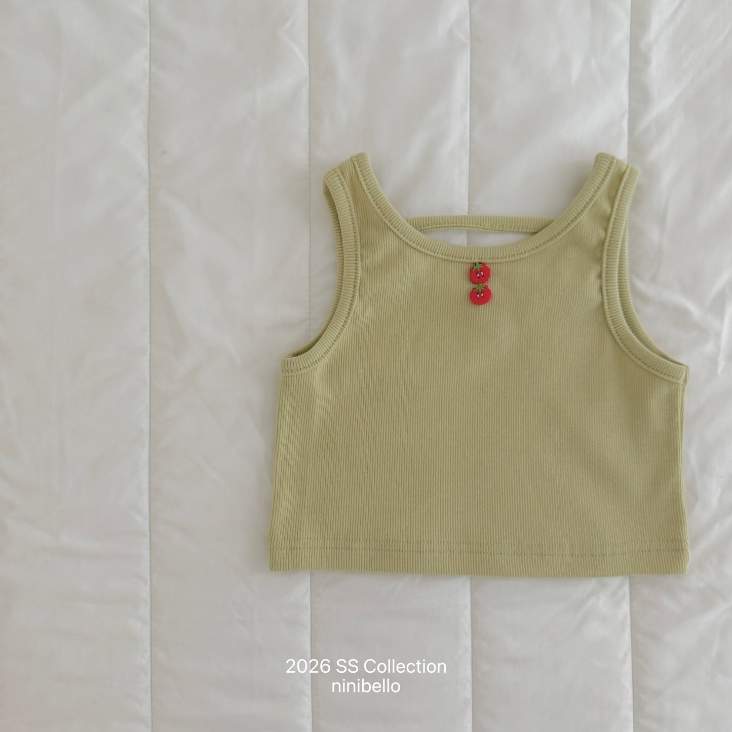 [PRE-ORDER] Bebe Tomato Button Sleeveless