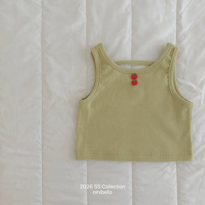 [PRE-ORDER] Bebe Tomato Button Sleeveless