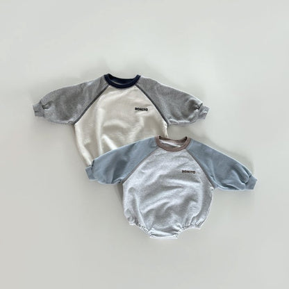 [PRE-ORDER] Color-block raglan onesie