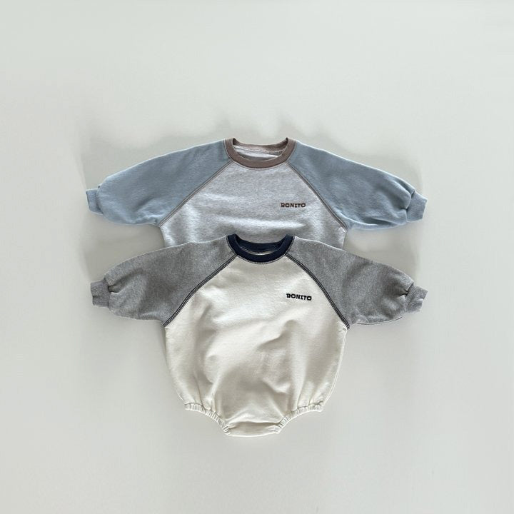 [PRE-ORDER] Color-block raglan onesie