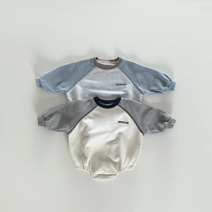 [PRE-ORDER] Color-block raglan onesie
