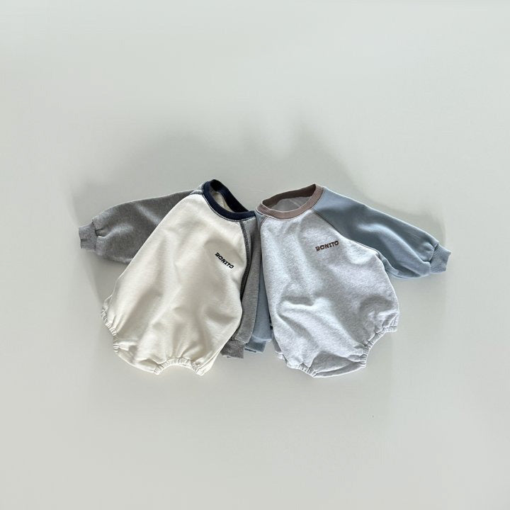 [PRE-ORDER] Color-block raglan onesie
