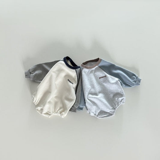 [PRE-ORDER] Color-block raglan onesie