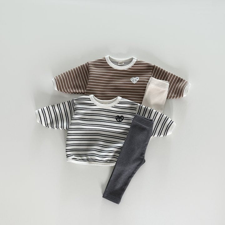 [PRE-ORDER] Striped top & leggings set