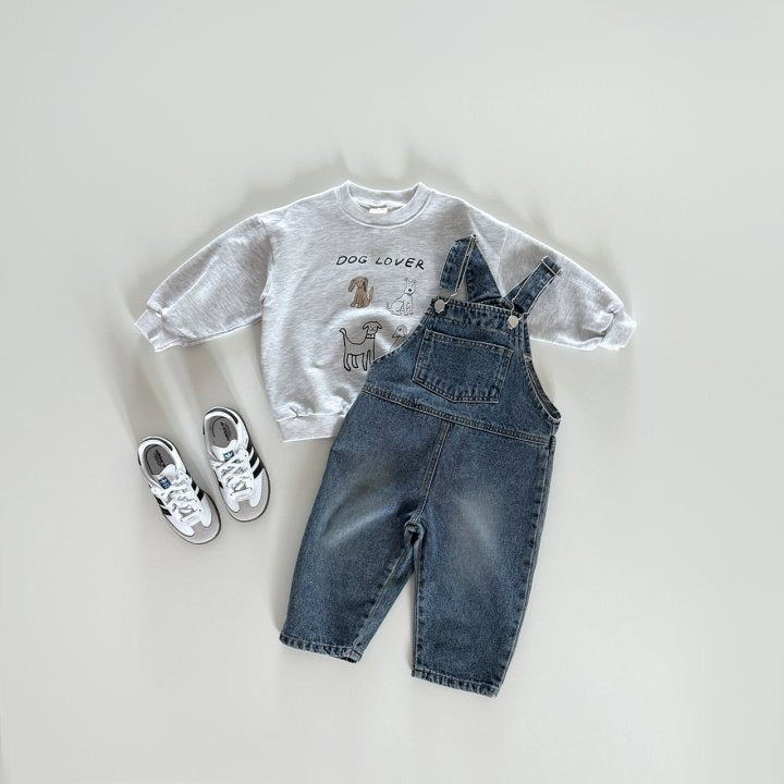 [PRE-ORDER] Denim floral overalls
