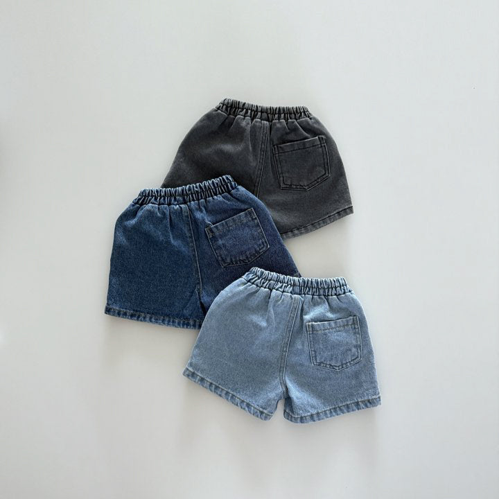 Everyday denim shorts[light-blue, blue, charcoal]