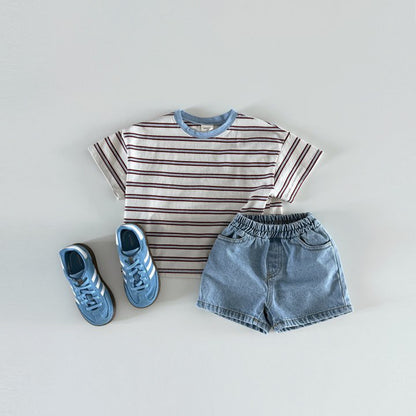 Everyday denim shorts[light-blue, blue, charcoal]