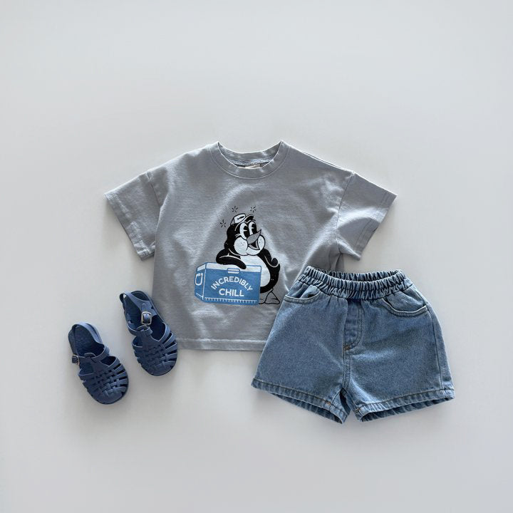 Everyday denim shorts[light-blue, blue, charcoal]