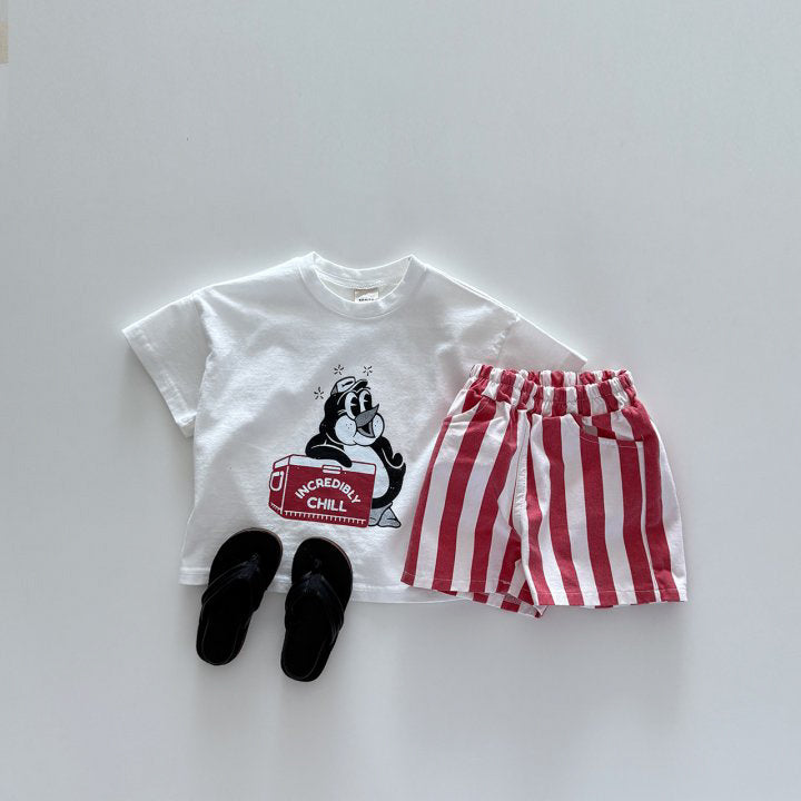 Summer line shorts [red, yellow]