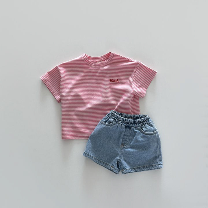 Everyday denim shorts[light-blue, blue, charcoal]