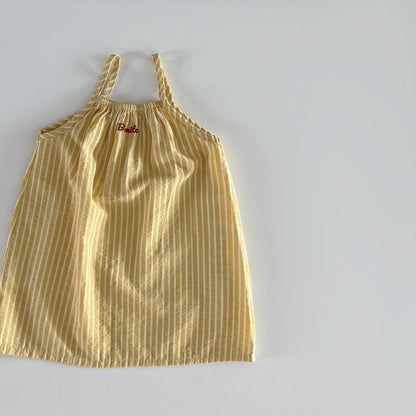 Summer striped dress [yellow M]