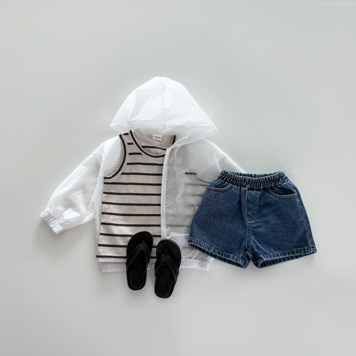 Everyday denim shorts[light-blue, blue, charcoal]