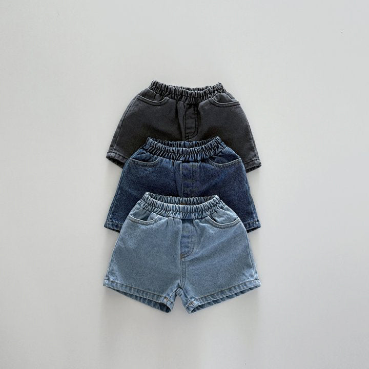 Everyday denim shorts[light-blue, blue, charcoal]