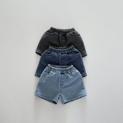 Everyday denim shorts[light-blue, blue, charcoal]