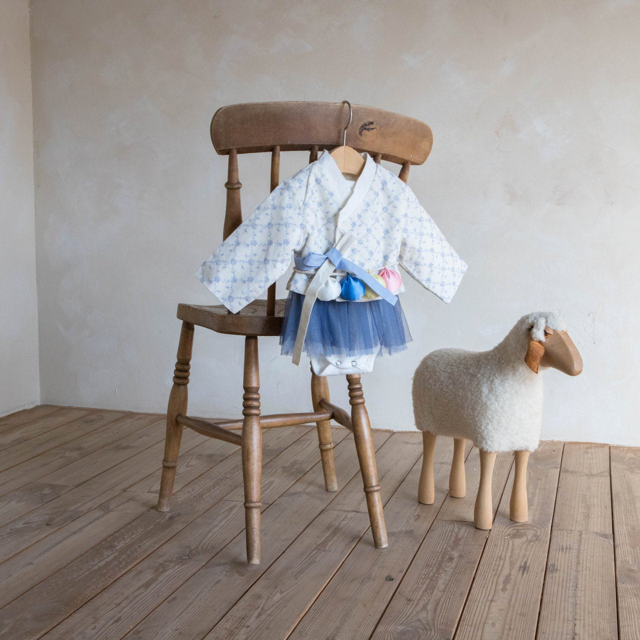 [PRE-ORDER] Blossom hanbok baby set
