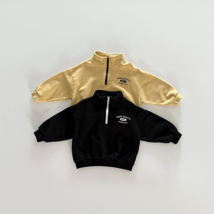 [PRE-ORDER] Half zip-up sweatshirt
