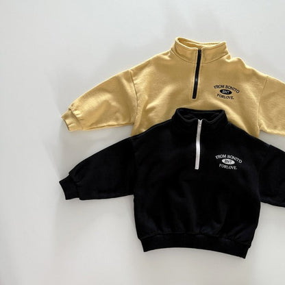 [PRE-ORDER] Half zip-up sweatshirt