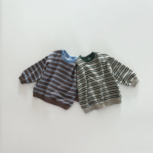 [PRE-ORDER] Striped two-tone sweatshirt