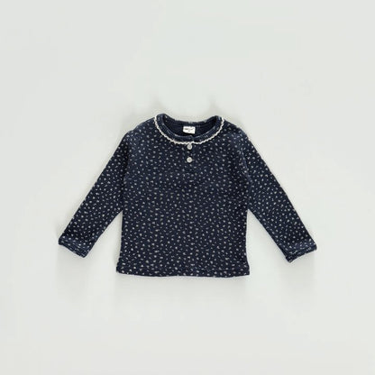 [PRE-ORDER] Flower waffle lace tee