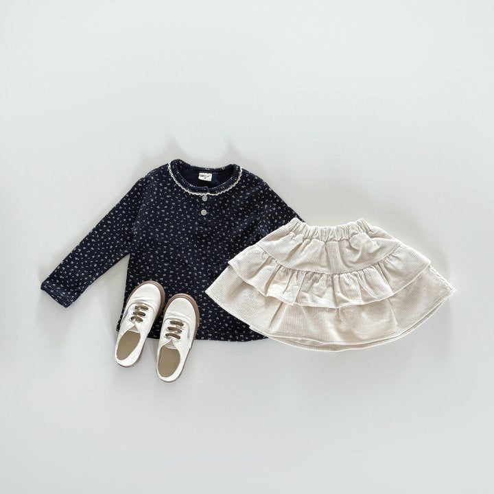 [PRE-ORDER] Corduroy tiered skirt