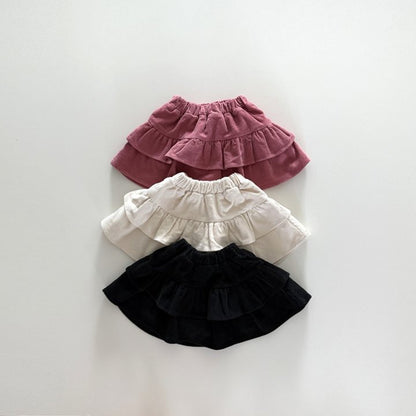 [PRE-ORDER] Corduroy tiered skirt