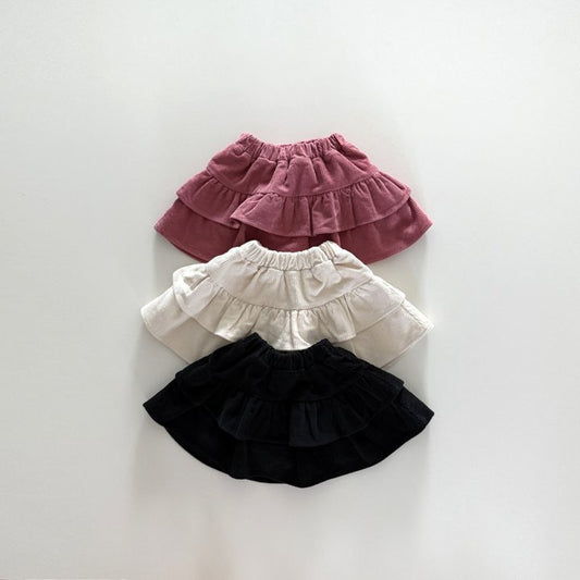[PRE-ORDER] Corduroy tiered skirt