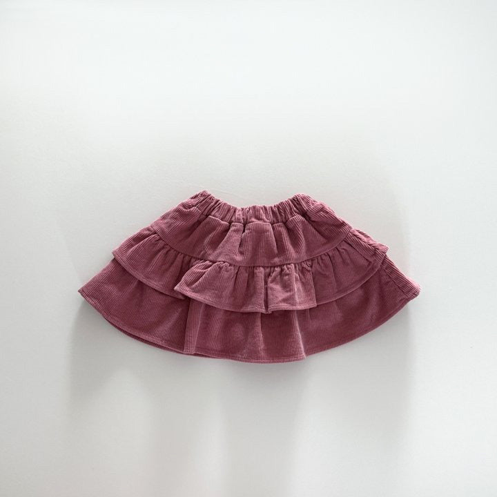 [PRE-ORDER] Corduroy tiered skirt