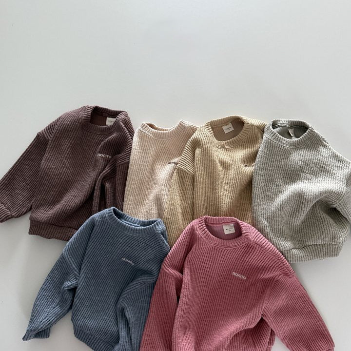 [PRE-ORDER] Basic knit sweatshirt