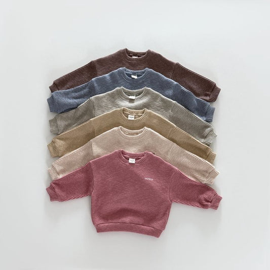 [PRE-ORDER] Basic knit sweatshirt