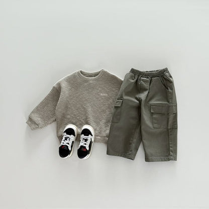 [PRE-ORDER] Basic knit sweatshirt