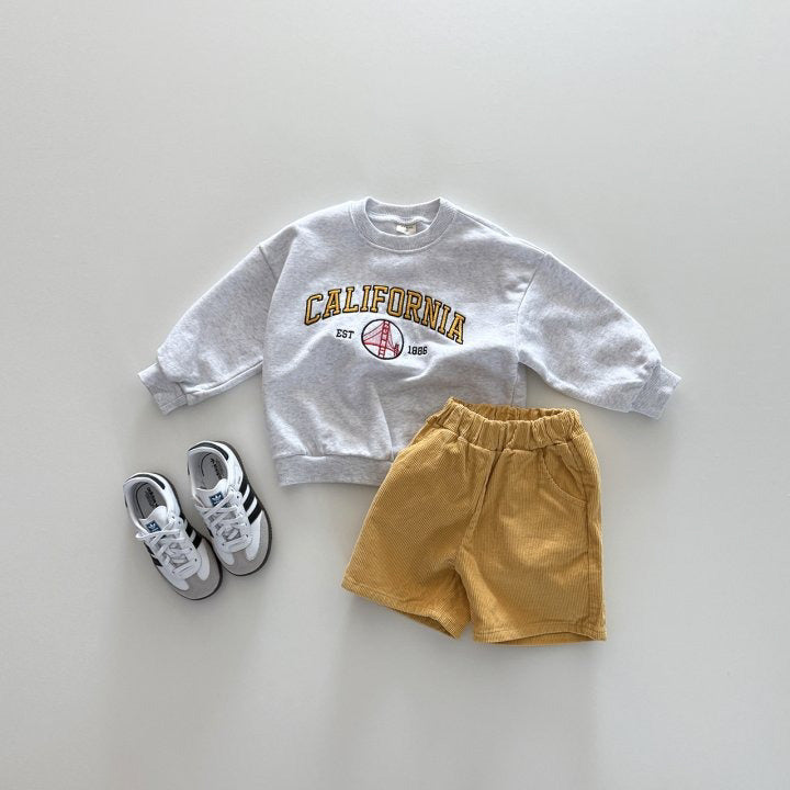 [PRE-ORDER] Corduroy knee-length shorts