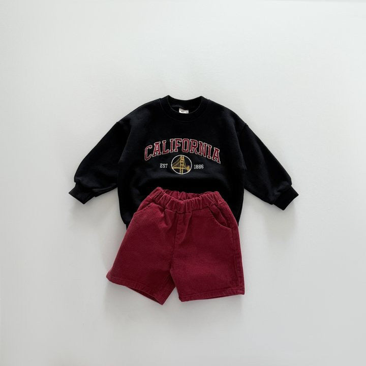 [PRE-ORDER] Corduroy knee-length shorts