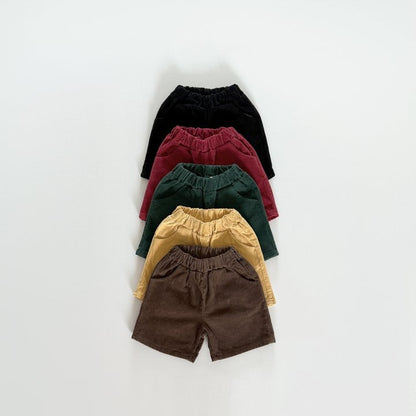 [PRE-ORDER] Corduroy knee-length shorts