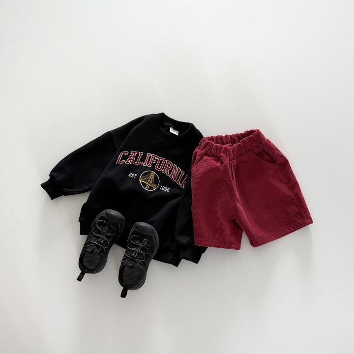 [PRE-ORDER] Corduroy knee-length shorts