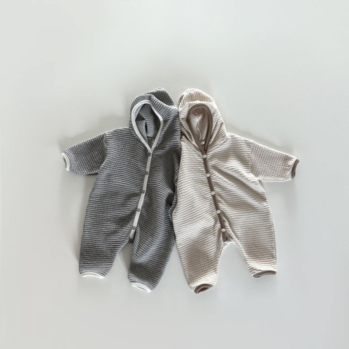 [PRE-ORDER] Embossed hoodie onesie